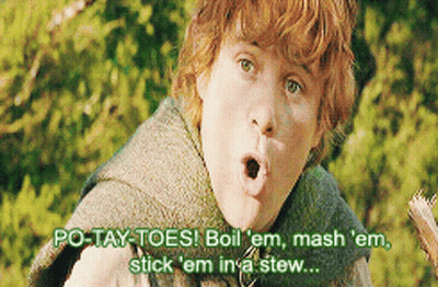 Surprised Man Saying Po-Tay-Toes GIF