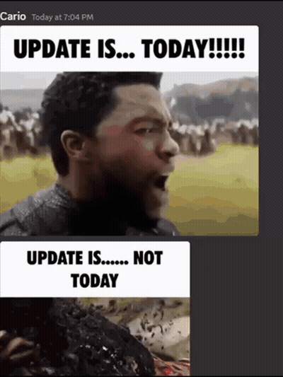 Surprised Man Saying Update Is Today GIF