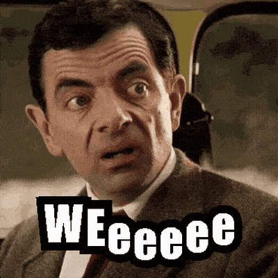 Surprised Man Saying Weeeee GIF