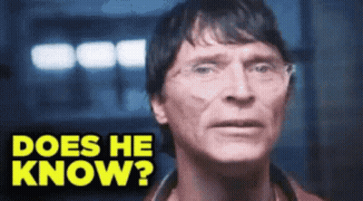 Surprised Man Saying What GIF