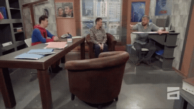 Surprised Man Saying You Real Nosy GIF