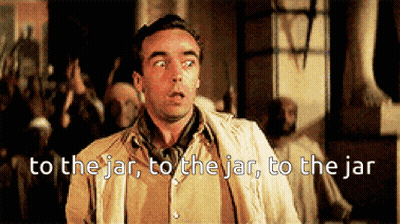 Surprised Man Says To Jar GIF