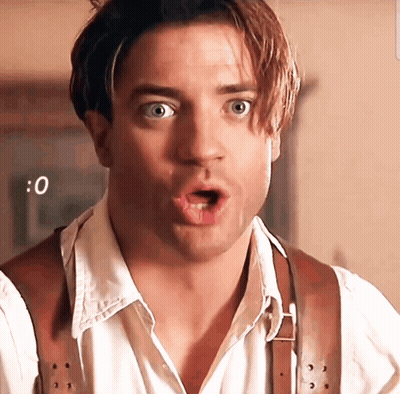Surprised Man With 0 Behind GIF