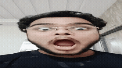 Surprised Man With Glasses GIF