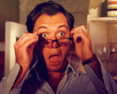 Surprised Man With Glasses GIF