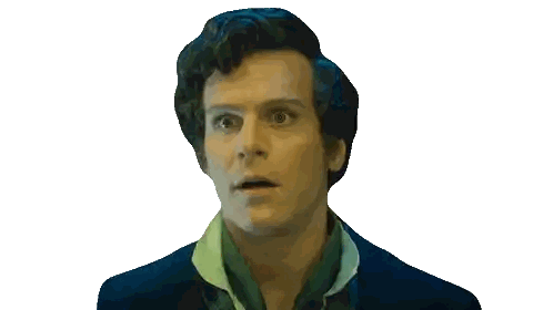 Surprised Man With Wow Chest Text Sticker