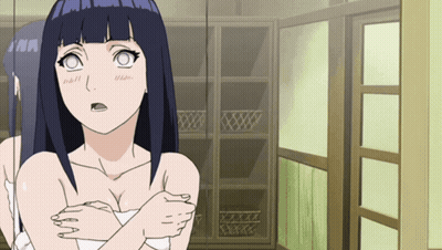 Surprised Naked Anime Girl GIF
