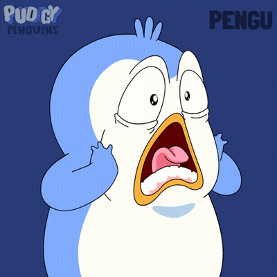 Surprised Penguin Saying Pengu GIF