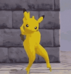 Surprised Pikachu Electrifying Dance Moves GIF