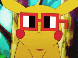 Surprised Pikachu Red Sunglasses Meme GIF