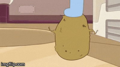 Surprised Potato GIF