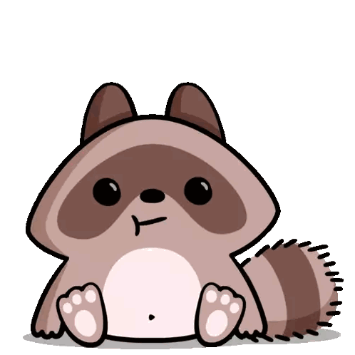 Surprised Raccoon Sticker