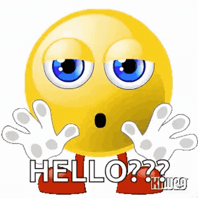 Surprised Smiley Saying Hello GIF