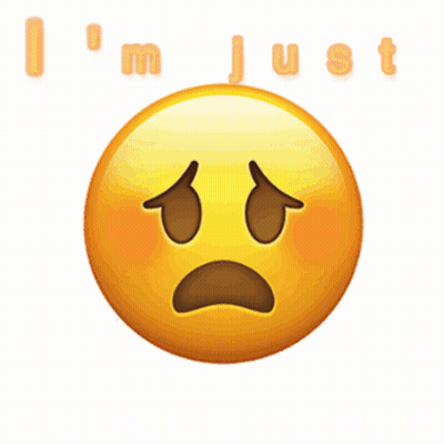Surprised Smiley Saying I'm Just Exhausted GIF