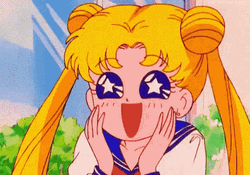 Surprised Sparkling Sailor Moon