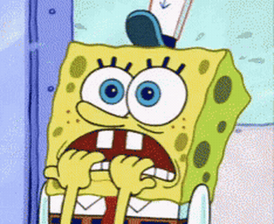 Surprised SpongeBob With Open Mouth GIF