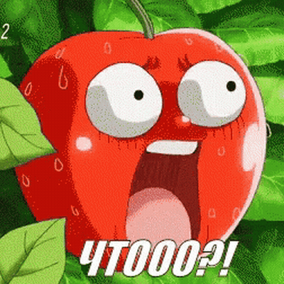 Surprised Strawberry Saying Чтоооо