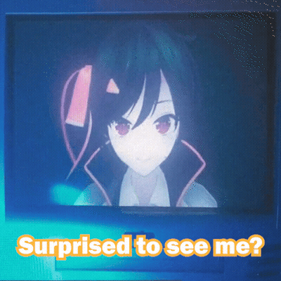 Surprised To See Me Sign Anime Girl GIF