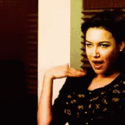 Surprised Woman Hand On Shoulder GIF