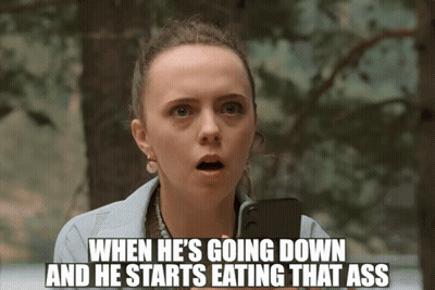 Surprised Woman Holding Cell Phone Saying When He's Going Down GIF