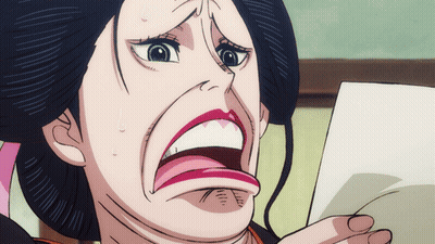 Surprised Woman Holding Paper GIF