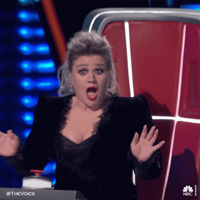 Surprised Woman On The Voice GIF
