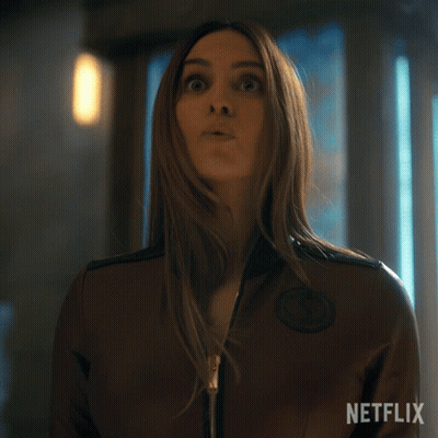 Surprised Woman Run GIF