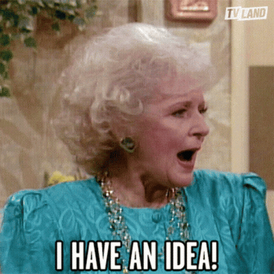 Surprised Woman Saying I Have An Idea GIF