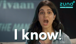 Surprised Woman Saying I Know GIF
