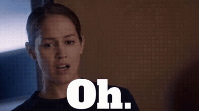 Surprised Woman Saying Oh GIF