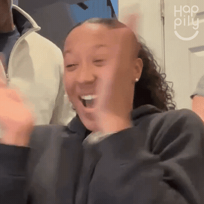 Surprised Woman Saying Run GIF
