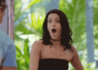 Surprised Woman With Choker GIF