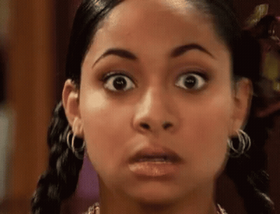 Surprised Woman With Eyes Wide Open GIF