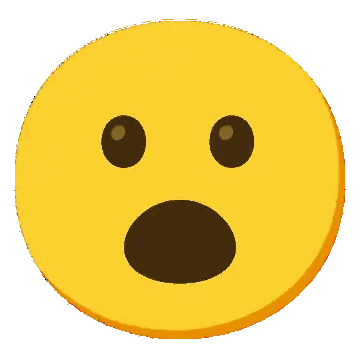Surprised Yellow Smiley Sticker