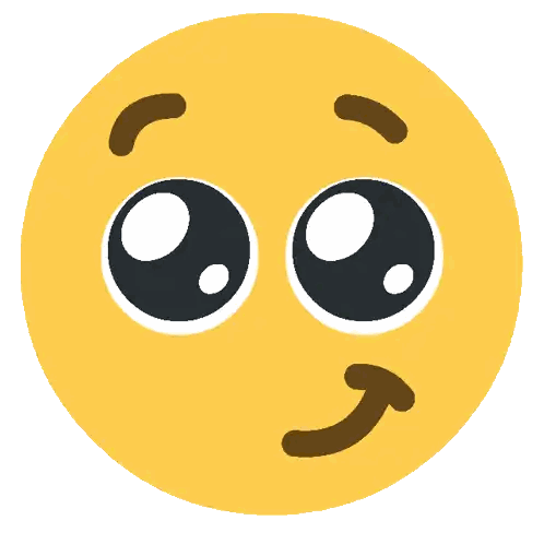Surprised Yellow Smiley With Big Eyes Sticker