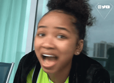 Surprised Young Girl With YouTube Logo GIF