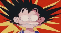 Surprised Young Goku