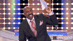 Survey Says Steve Harvey Laughing Hard GIF