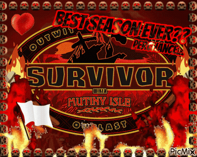 Survivor Logo With Skulls And Flames GIF