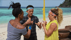 Survivor Players Making Pinky Promise GIF