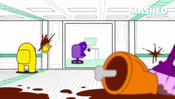 Sus Among Us Murder Scene GIF