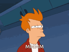 Suspicious Fry Mmmm Squint Doubt GIF