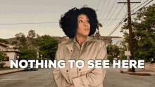 Suspicious Woman Looking Around Nothing To See Here GIF