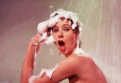 Suzy Parker Enjoying Shower Time GIF