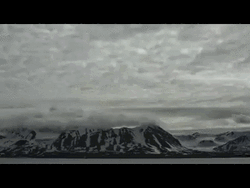 Svalbard Arctic Mountain Clouds GIF