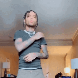 Swae Lee Double Shoulder Brush GIF