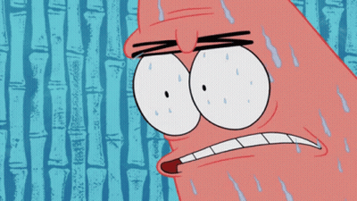 Sweating Cartoon Character GIF