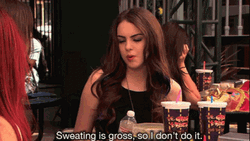 Sweating Is Gross Jade West GIF