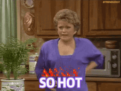 Sweating Meme So Hot Lady GIF