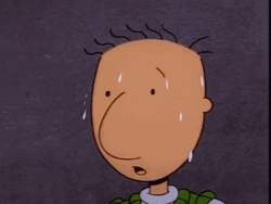 Sweating Nervous Doug Cartoon